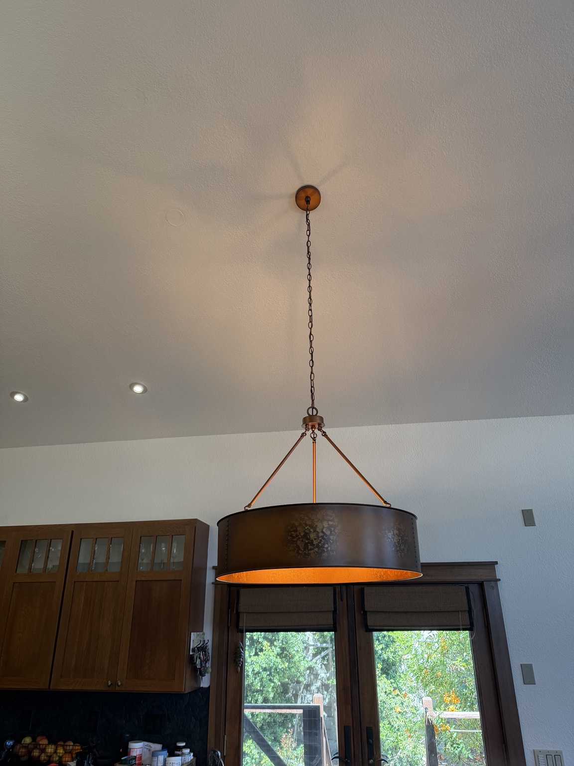 Pendant light installation by M's Electric